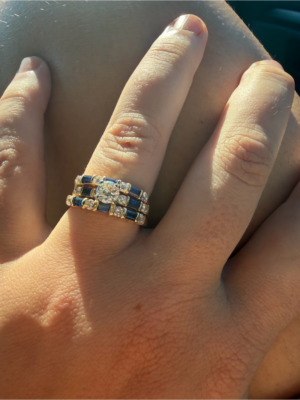 Three soldered rings